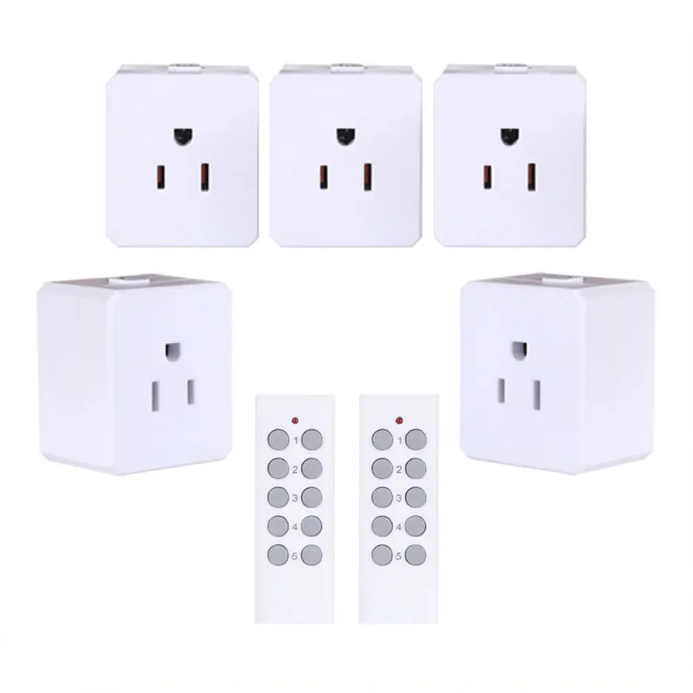 Wireless Remote Control Socket US Plug 120V 15A Outlet For Home Appliances Lighting Fan Switch Electrical Power Adapter