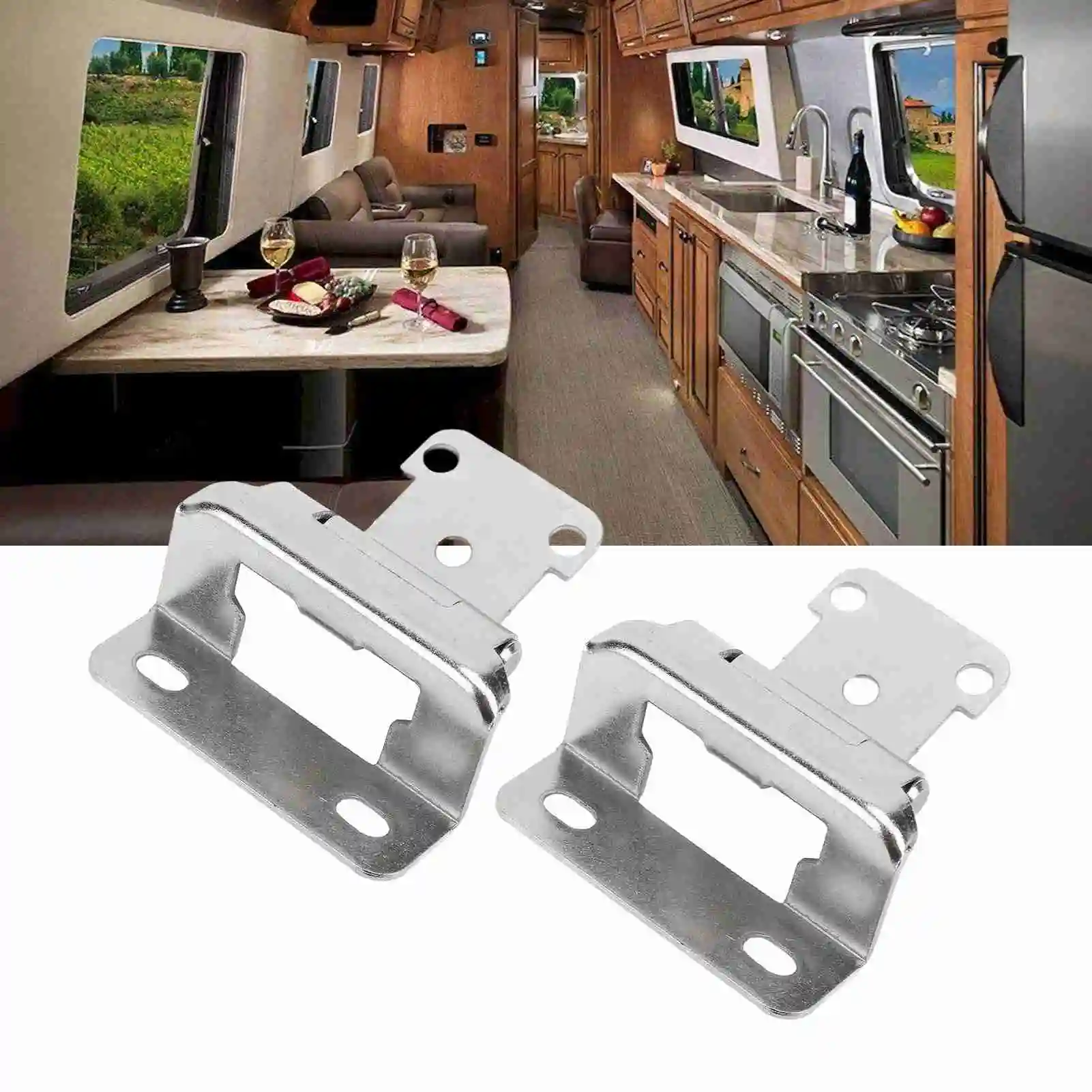 

2 шт., самозакрывающаяся петля для шкафа, 1/2 дюйма, улучшенная безопасность, стальная полуобертка, накладная петля для двери шкафа для кухни, ванной комнаты, RV, лодки C