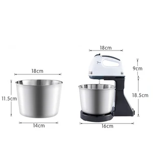 Küchenstützen Lebensmittelmixer, Elektromischer, Desktop -Eierschläger, Creme -Kuchen -Teig, Milchkaster, Küchenmaschine, 110 V, 220 V 12 Hauptverkaufsmischmaschinenmaschine - №7