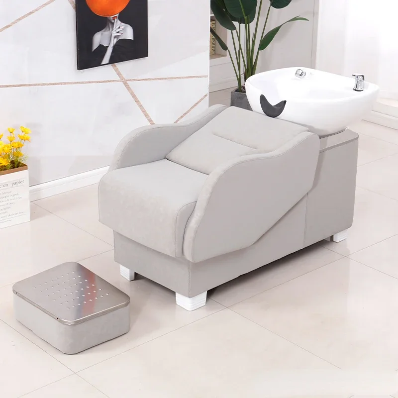 Simple Shampoo Chair Professional Beauty Styling Cosmetic Head Spa Equipment Hair Washing Kappers Stoel Barber Furniture CY50XT