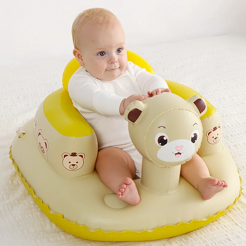 Silla de comedor para bebés y niños, sofá inflable, aprender a sentarse en la silla para aprender a sentarse, artefacto multifuncional