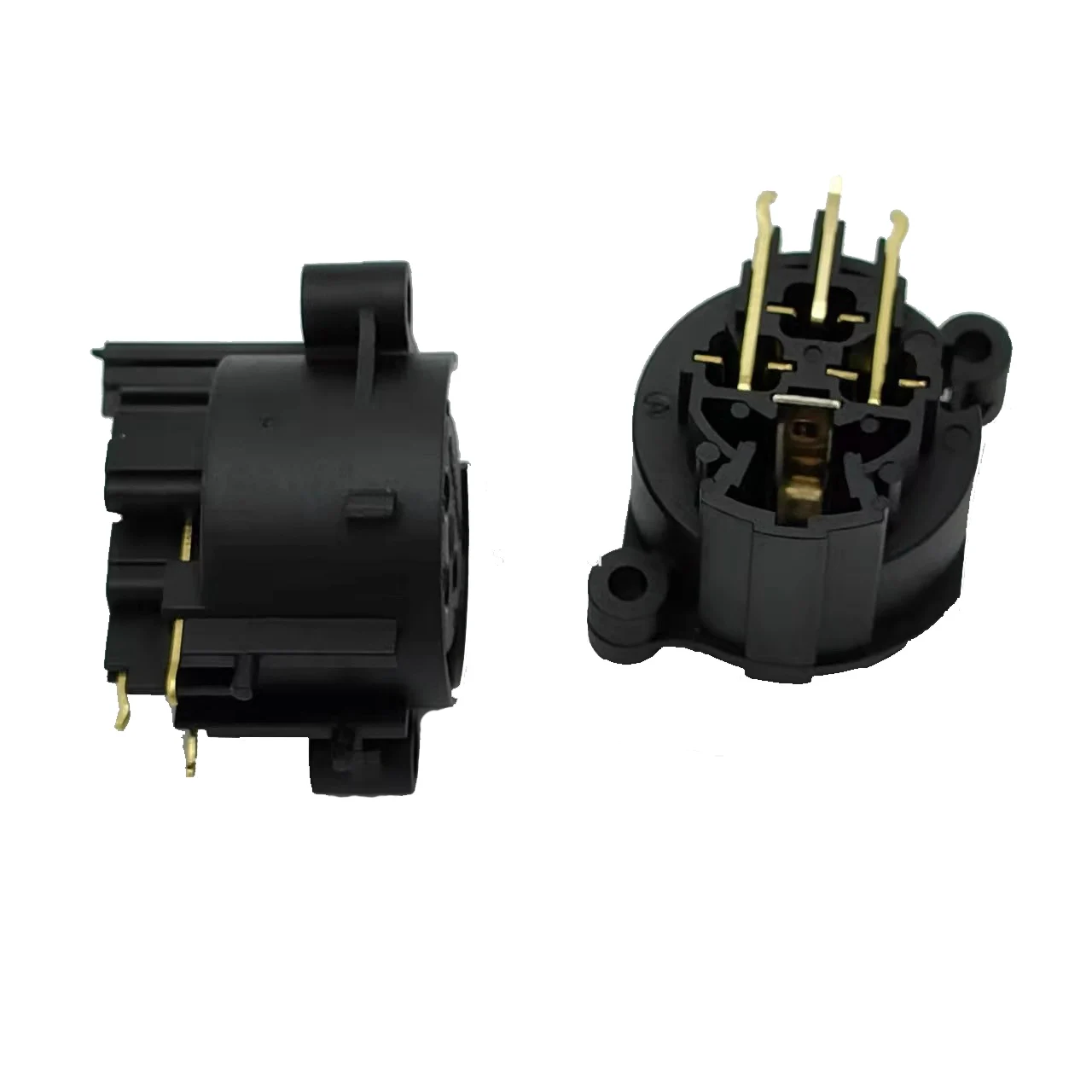 XLR connector 10PCS 3 pole female receptacle SPF pin PCB panel mount chassis for audio video electronics cable soldering