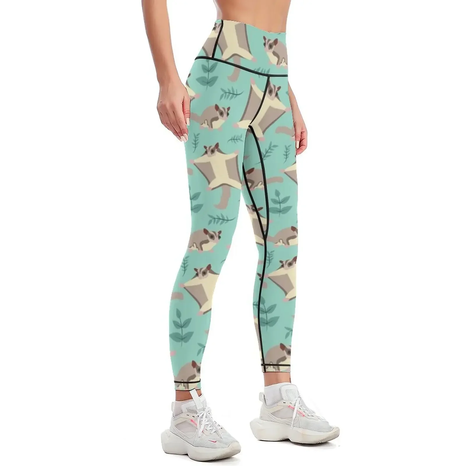 Sugar Glider Pattern Leggings sportswear woman gym 2025 Female legging pants Women's push up sports shirts gym Womens Leggings