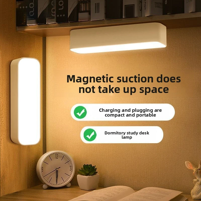 Mini Indoor Light 1PC with Motion Sensor Smart Magnetic Lamp Portable Night Light for Bedroom Bedside Wall Kid Room Living Room
