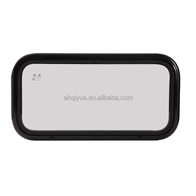 STLF Custom Size RV Fixed Window Round Corner Fixed Glass Caravan Motorhome Window Blackout Curtain
