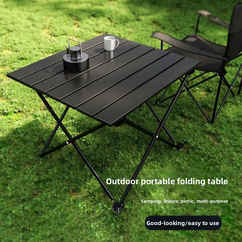 

Outdoor folding camping table 1.5kg ultra-light, fishing, picnic barbecue, seaside portable table with storage bag