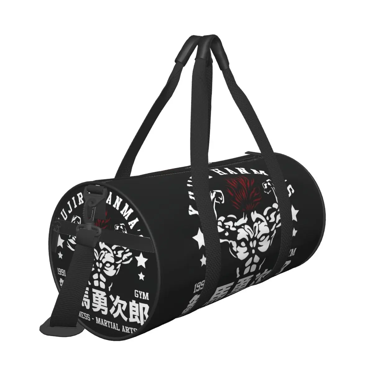 Gym Bag Baki Jack Yujiro Hanma Sports Bag with Shoes Bodybuilding Manga Male Female Portable  Handbag Funny  Fitness Bag