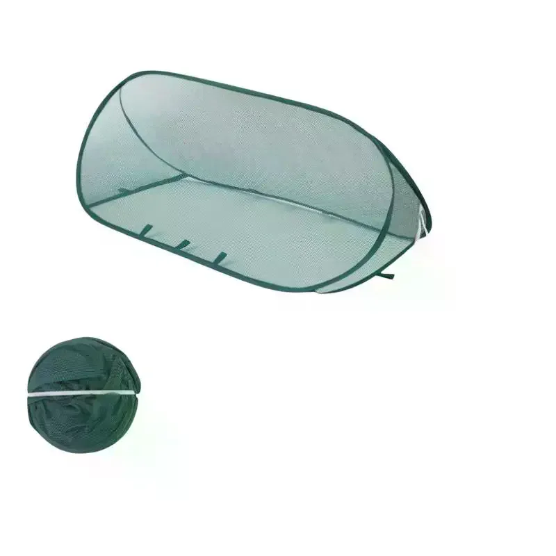 1Pc Foldable Plant Protection Netting: Up Garden Row Covers 8Pcs Ground Stakes Mesh Plant Cage Yard Flower Beds