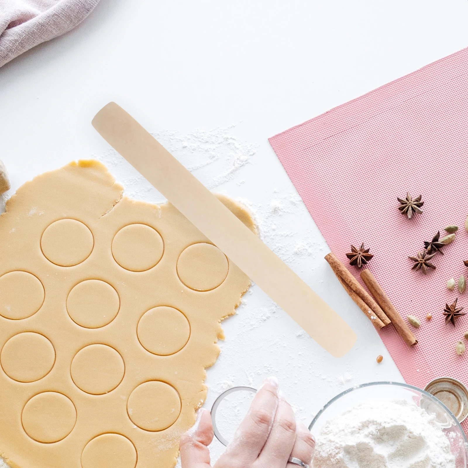 

Marble Rolling Pin 12 Inch Dough Roller For Baking Bread Dumplings Smooth Easy Clean Kitchen Supplies Baking Tool Dough