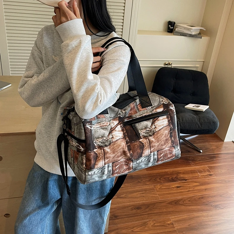 

New casual women's patterned travel bag shoulder bag crossbody bag handbag tote bag 가방 сумка bags for woman sac 가방