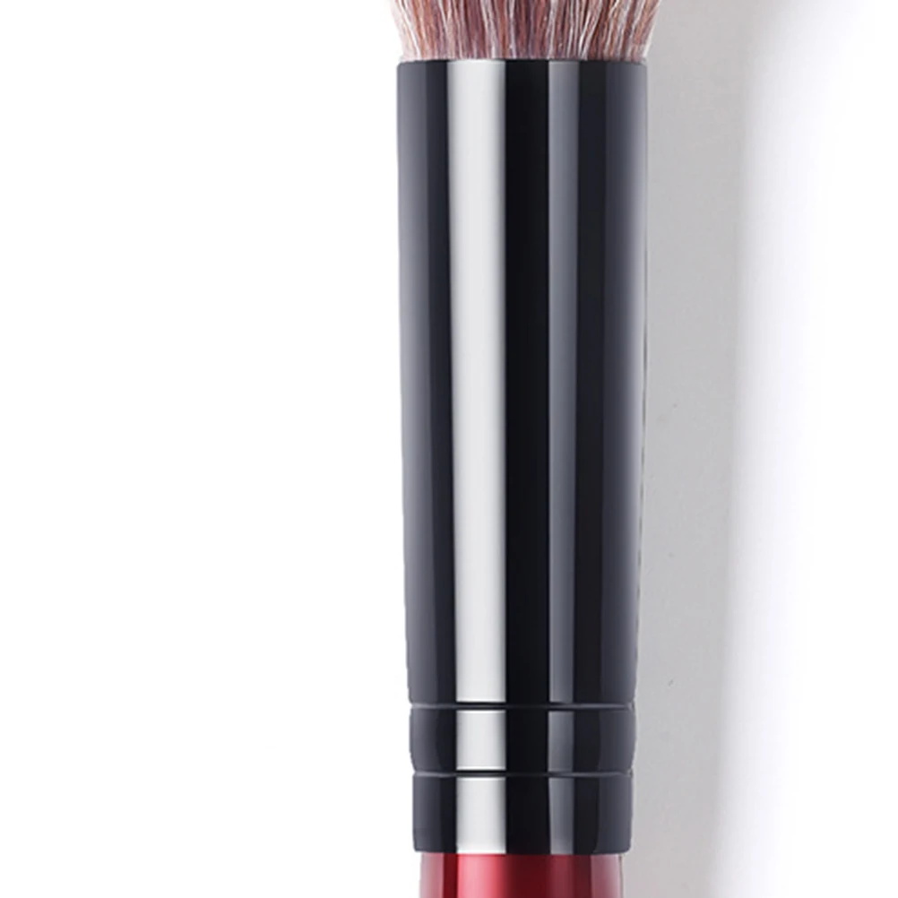 Cepillo para polvo de uñas, cerdas de lana ergonómicas para decoración de uñas, limpieza acrílica, colorete Facial, aplicación de maquillaje, brocha para polvo, maquillaje