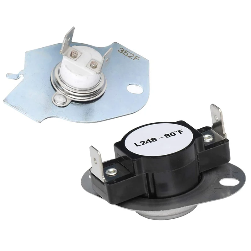 4X Zestaw termiczny wyłącznika bezpieczeństwa grzałki suszarki 279769, kompatybilny z 3389946, 3398671, 3977394, 695563, AP3094224, 3390291