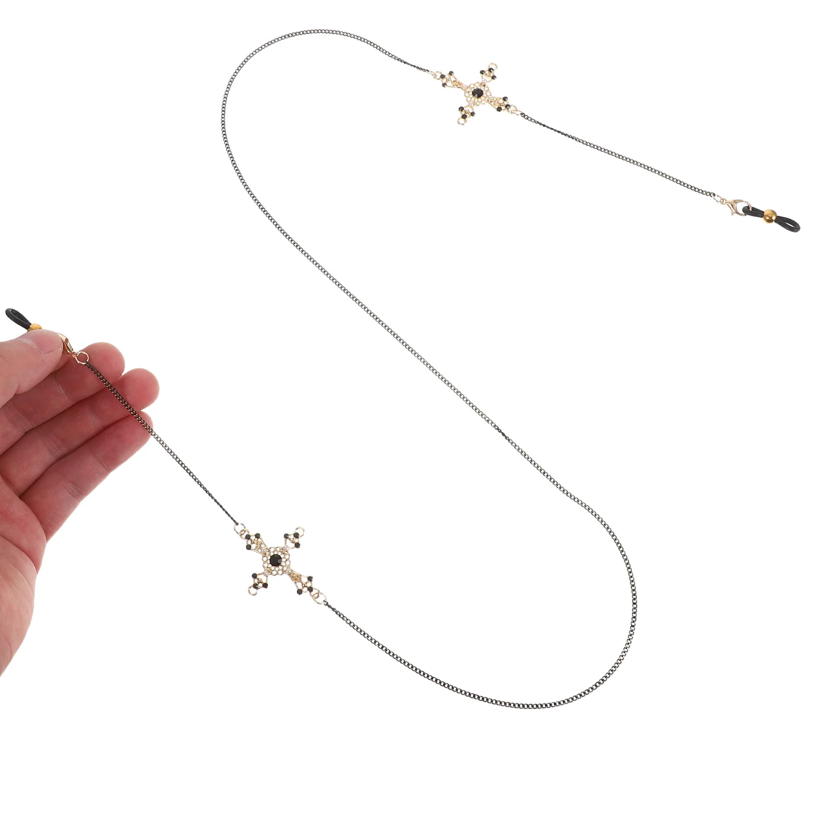 

2 Pcs Gothic Glasses Hanging Chain Eyeglass Lanyard Chains for Women Sunglasses Eyeglasses Strap Plastic Necklace Holder