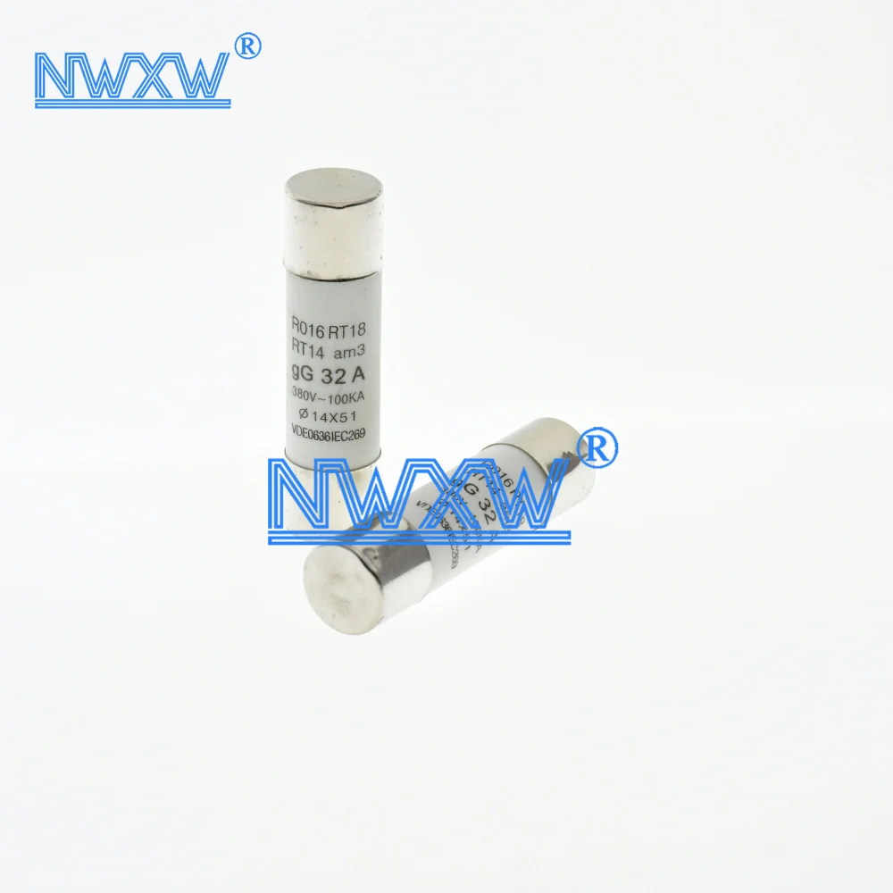 R016 tubular cylindrical cap fuse body 14 * 51 core fuse RT14-32A RT18-63A 500V