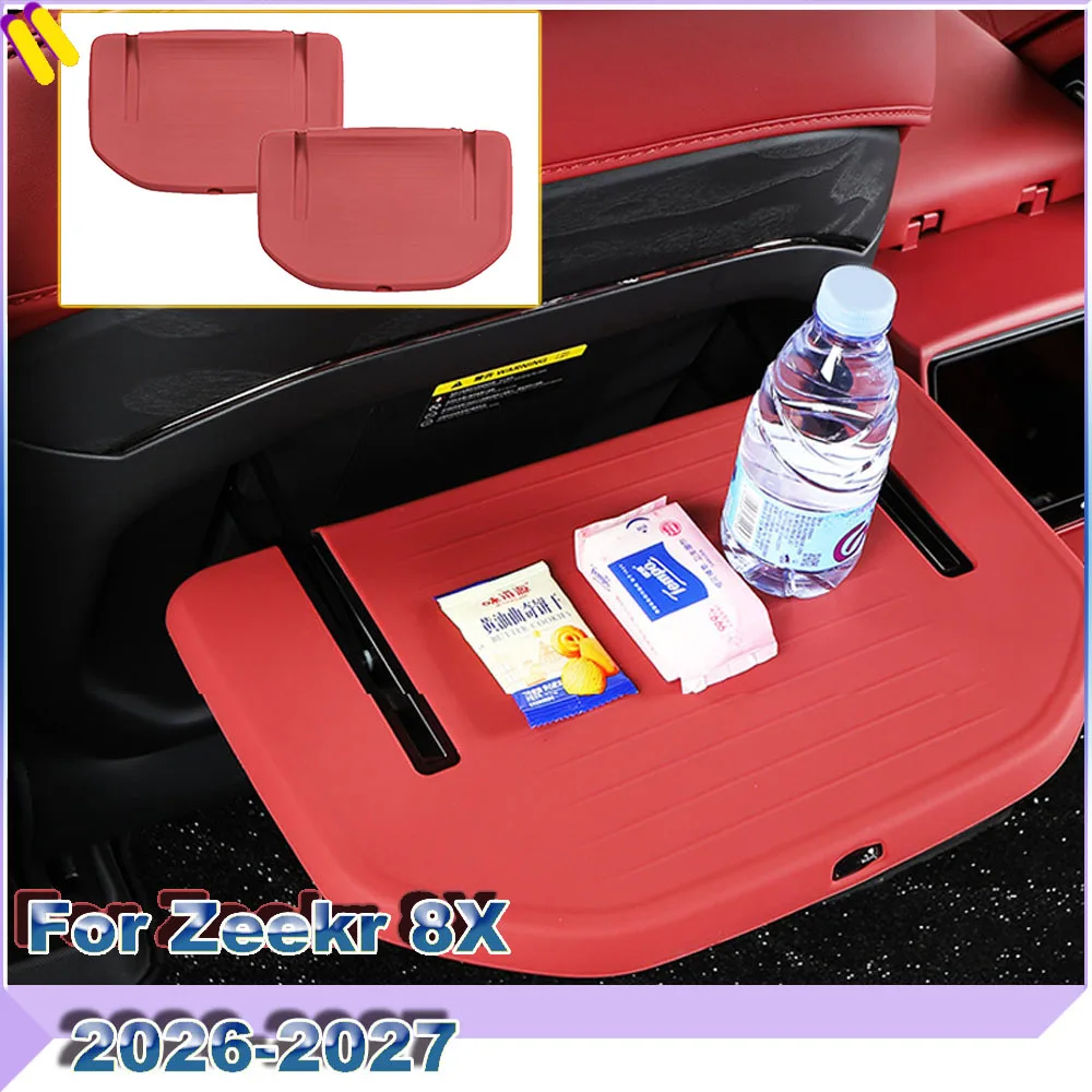 For Zeekr 8X 2026-2027 Second Row Table Board Silicone Liner Anti-Stain Interior Guard Pad Interior Accessories