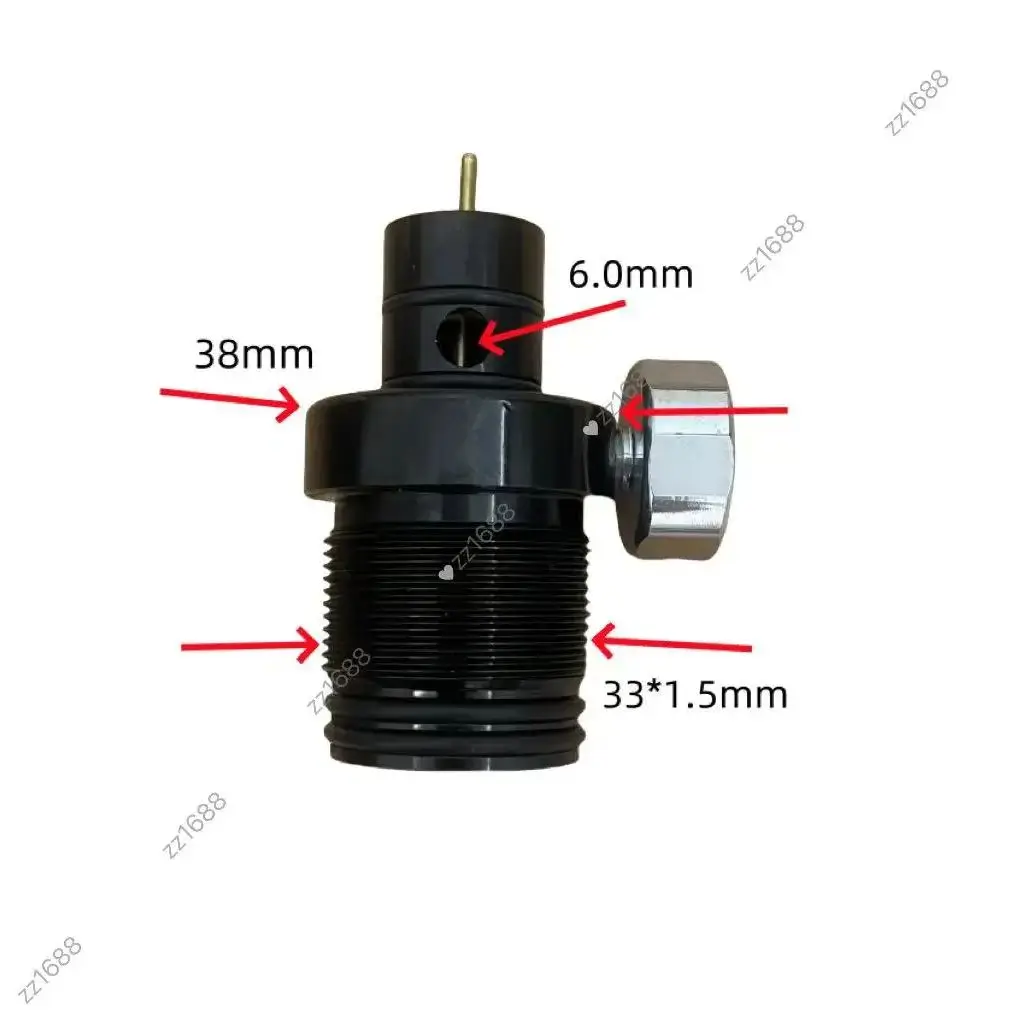Cricket with built-in constant pressure valve, 38mm direct injection valve, air valve, needle valve