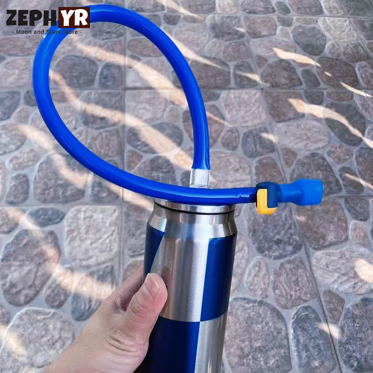 Zdjęcie 5: Wąż do wody pitnej 50 cm, słomki do napojów dla kamperów, wielorazowe rurki do picia z TPU, wyścigowa rurka do picia, pojemnik na wodę z wężem 40 cm, termos z wężem.