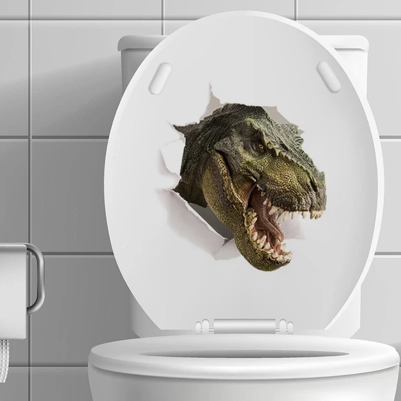 

C171#Ferocious Dinosaur Wall Sticker Kids Room Background Home Decoration Mural Living Room Wallpaper Funny Decal