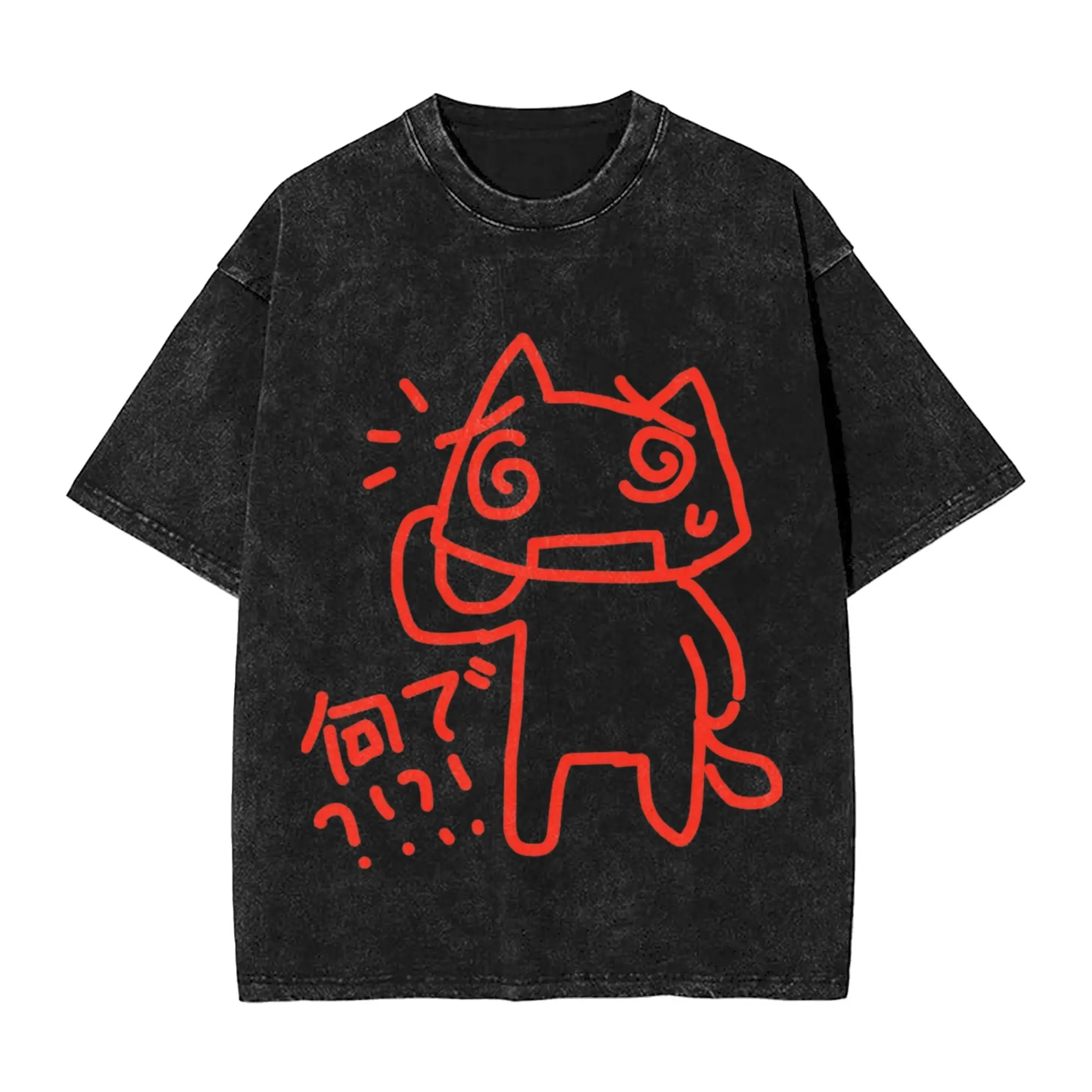 Toro Inoues   Men T Shirt Washed  Vintage Tees Short Sleeve O Neck T-Shirt 100% Cotton Original Clothes