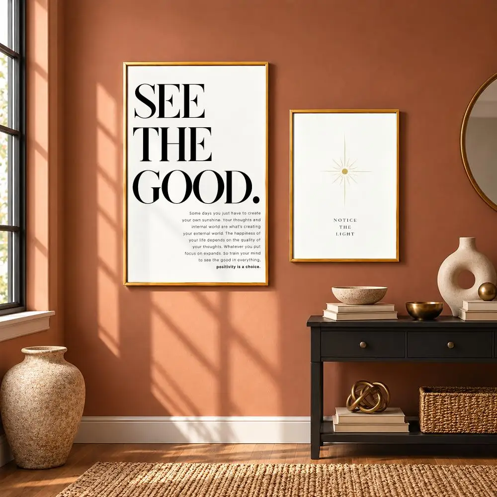 See the Good Quote Art Poster Art Wall Stickers & Self-Adhesive Decals for Home, Bedroom & Living Room