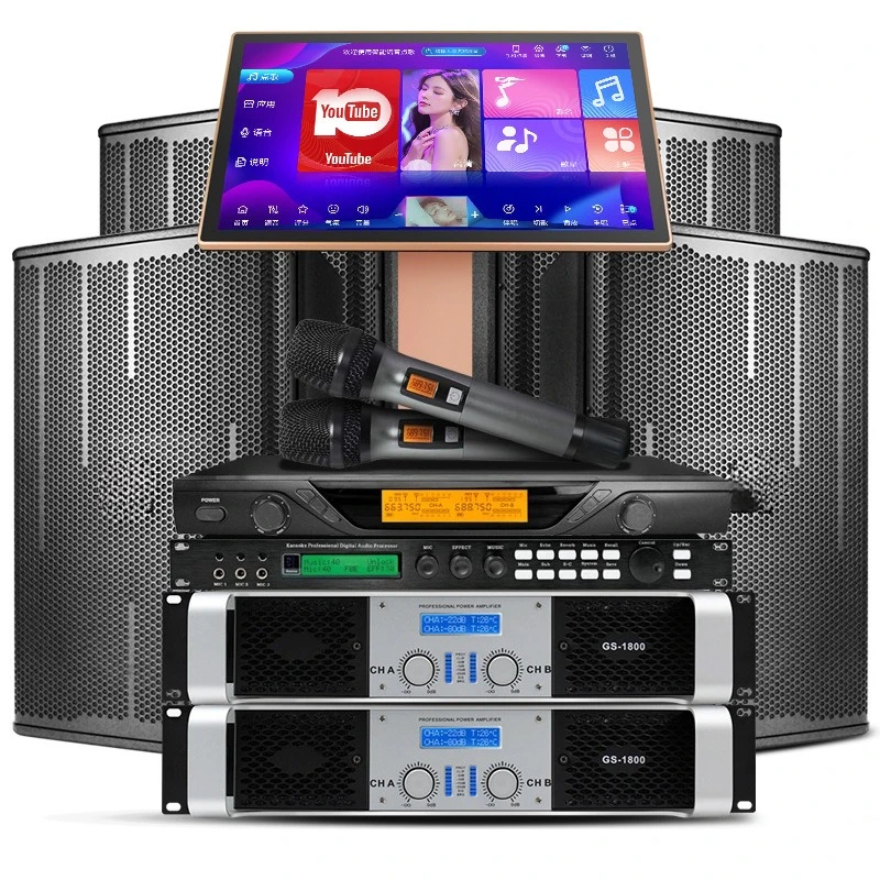 

Family ktv audio jukebox, home karaoke singing 12-inch imported audio jukebox full set