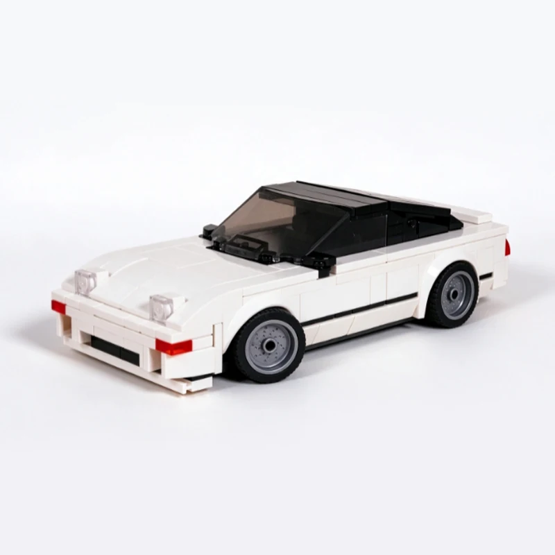Speed Hypercar Model MOC Building Bricks Compact Sports Car 240SX Modular Assemble Toys Suit Technology Gifts Holiday