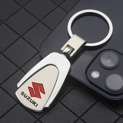 Car Styling Key Accessories Motorcycle 3D Metal Emblem Keychain Rings For Suzuki Swift Jimny Vitara Baleno SX4 Alto Yamaha Ignis