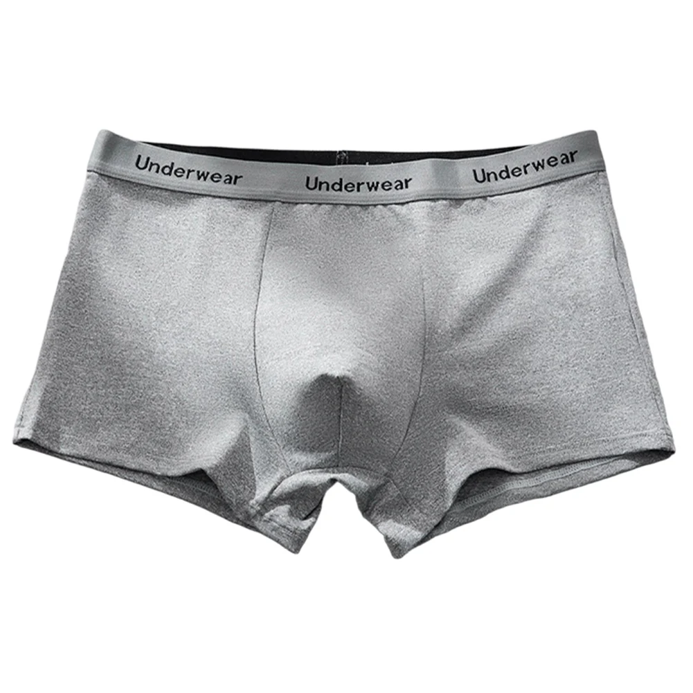 

Men Soft Solid Breathable Boxer Shorts SolidUnderwear Sport UPouch Flat Angle Panties Lingerie Ultra Hot Calcinha Men's Clothing