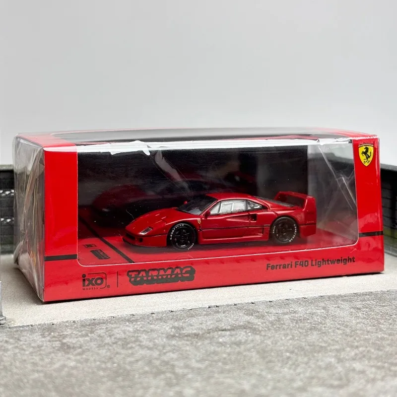 Diecast 1/64 Size Porsche Lightweight F40 Car Model Porsche Alloy Car Model Toys for Boys Collection Display Hobby Original Box