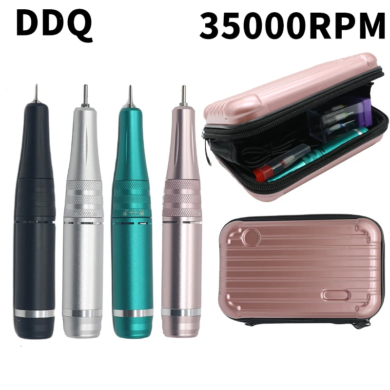 

DDQ Electric Nail Drill 35000RPM Professional Electric Nail File Kit for Acrylic Gel Nails Manicure Pedicure Home Use