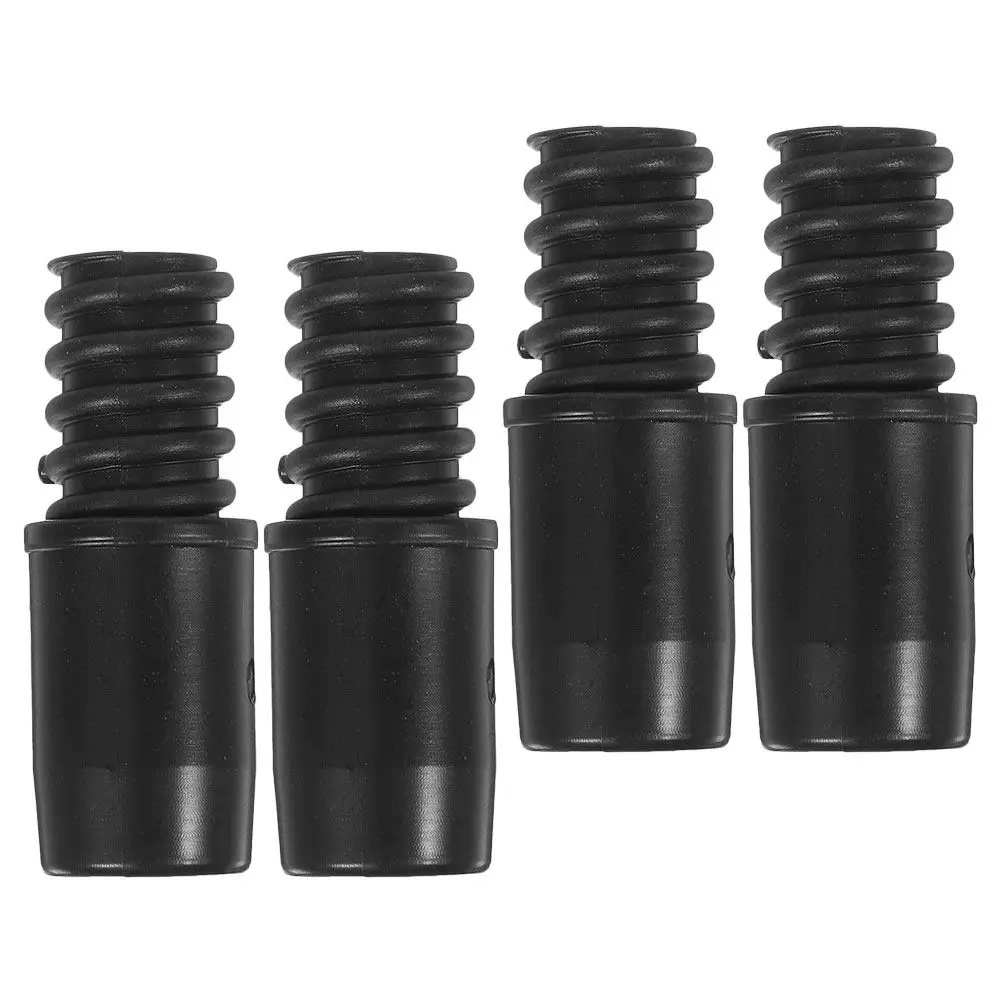 4Pcs Threaded Connector Plastic Tips Broom Handle Threaded End Replacement Pole Adapter for Mop Pushbroom Extension Pole