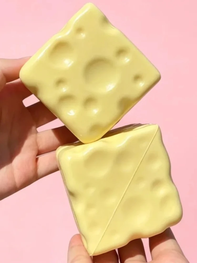 Squishy Simulation Großer Butterstab Fidget-Spielzeug Elastischer Würfel Käsestab Lustiges Quetsch-Scherzspielzeug Stress- und Angstlinderungsspiel