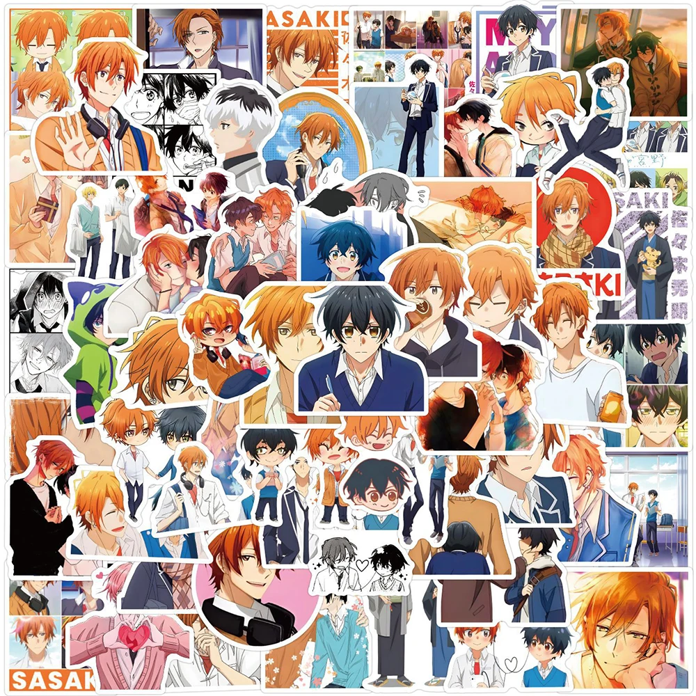 10/30/50/110pcs Sasaki Syuumei Anime Stickers Miyano Yoshikazu Cartoon Sticker Laptop Phone Notebook Wall Waterproof Decal Toys