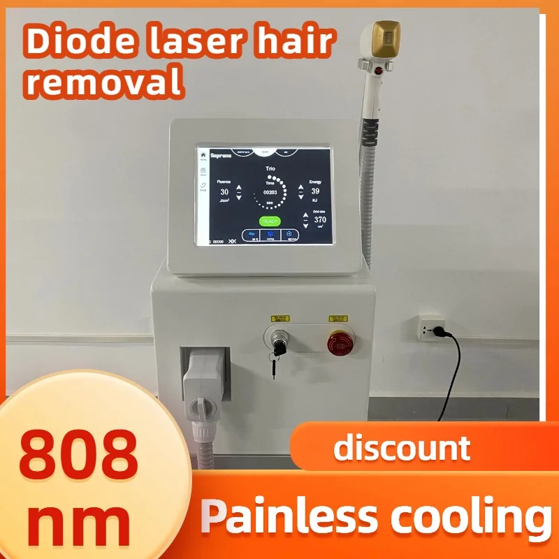 

Профессиональный диодный лазер 755 808 1064 нм Ice Titanium для безболезненного и перманентного удаления волос, косметологическое оборудование