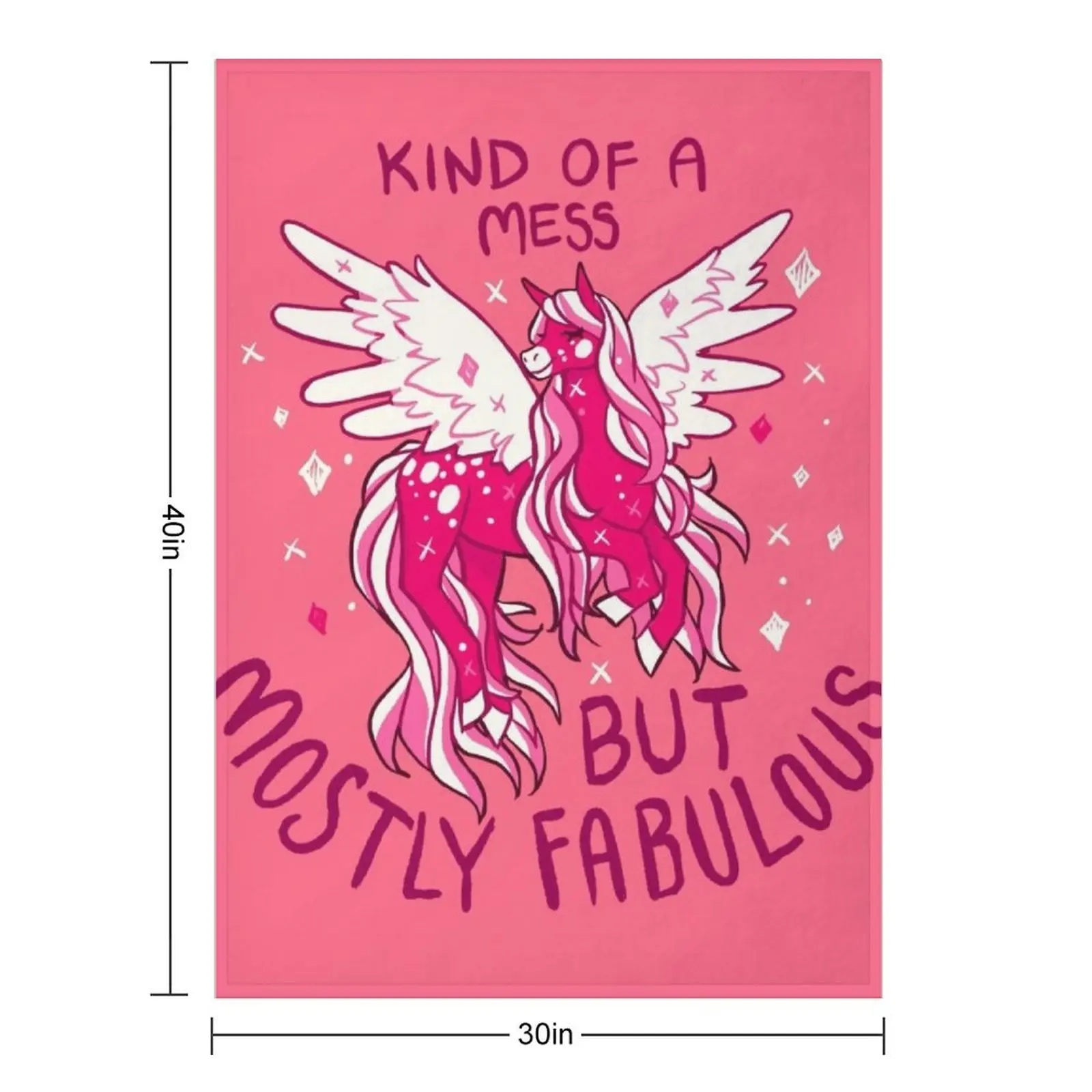 KIND OF A MESS Pegasus Throw Blanket Sofa Soft Beds Flannels Beautifuls Blankets