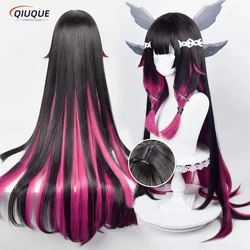 Spiel Impact Fatui Cosplay Columbina Perücke 105 cm Lange Farbverlauf Hitzebeständige Synthetische Haar Anime Party Perücken + Perücke Kappe