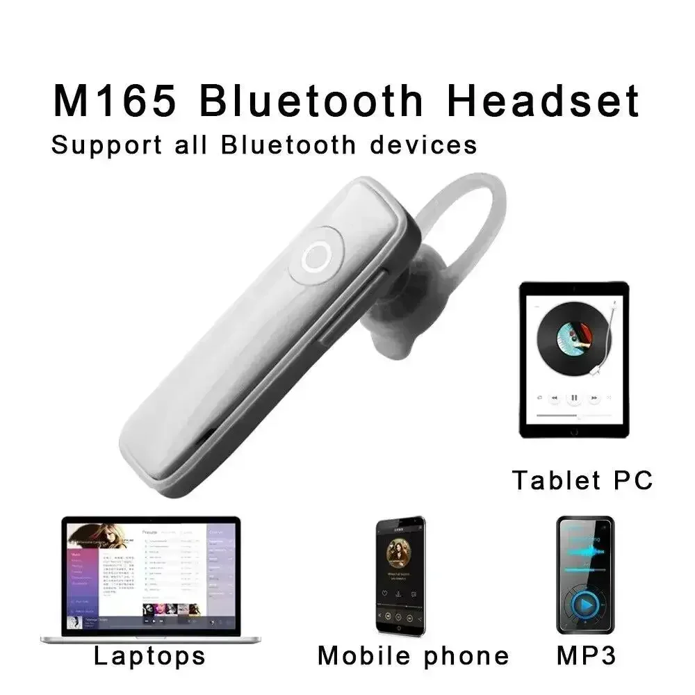 Bluetooth Headset Stereo Wireless Earplug Noise Reduction Unilateral Business Headset Tws Mini Portable M165 4.0 Sports image 3