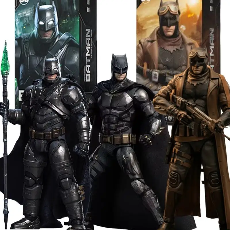 DC Justice League 1/9 Knightmare Batman Figure The Batman Tactical Buit Armored Batman Action Figures Models Boys Gift Toys