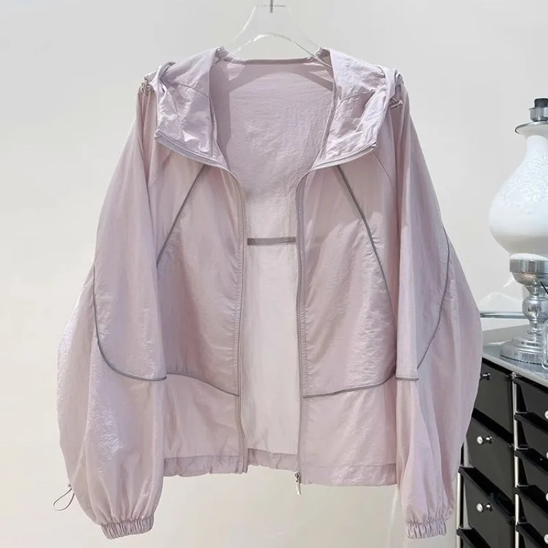 Breathable Sun Protection Clothing Women Summer Thin Jacket New Loose Versatile Sun Protection Air Conditioning Cardigan Assault