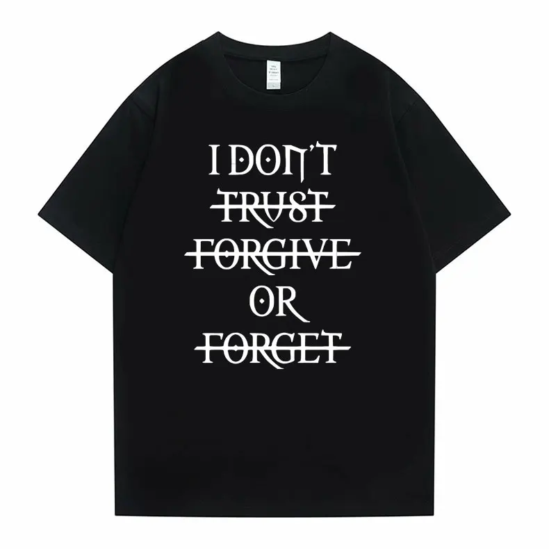 Rapper Ken Carson Destroy Lonely Tshirt I Don't Trvst Forgive or Forget Graphic T-shirts Men's Hip Hop Vintage Oversized T-shirt