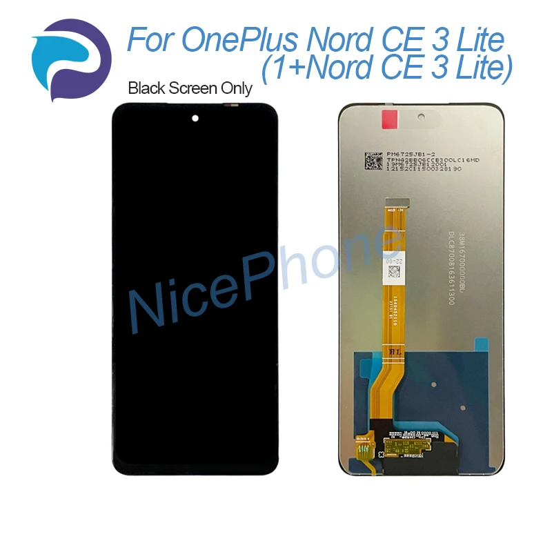 for ONEPLUS Nord CE 3 Lite LCD Screen + Touch Digitizer Display 2400*1080 CPH2467,CPH2465 1+Nord CE 3 Lite LCD Screen Display