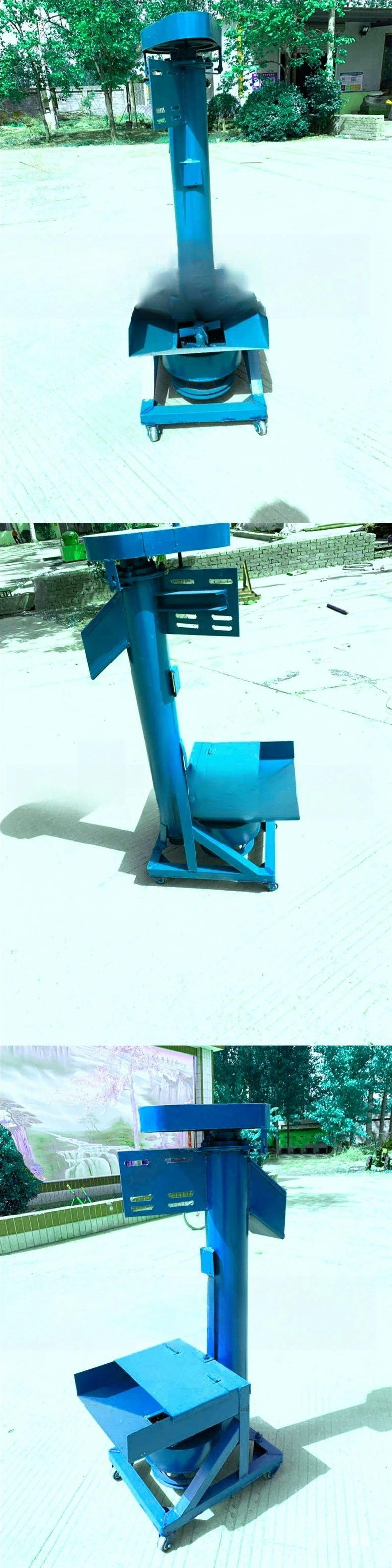 Vertical cake lifting machine, bagging machine, vertical, dead cake crushing elevator, dual-purpose elevator