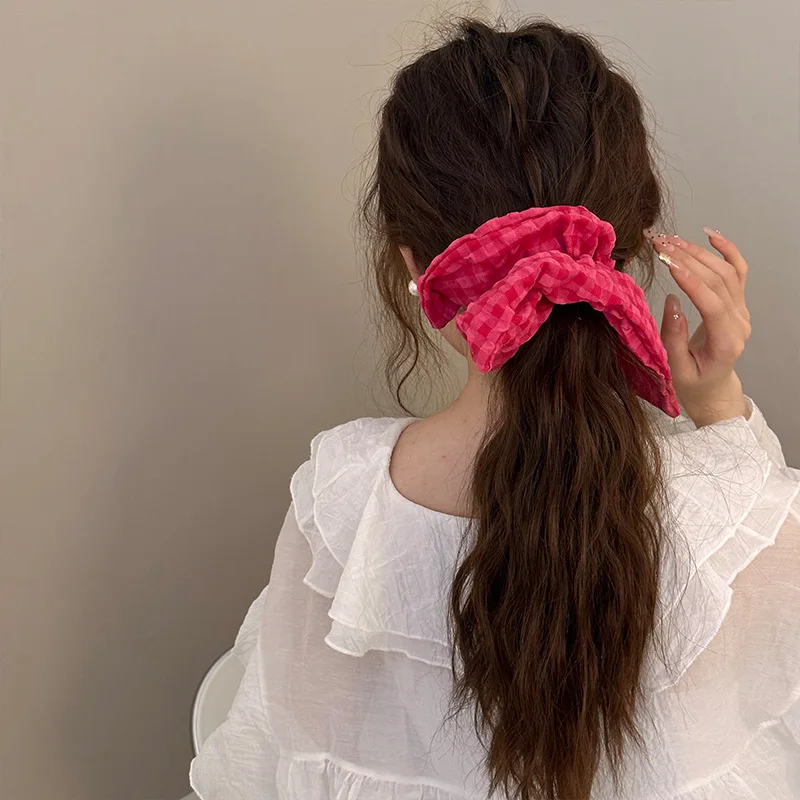 Large girl women hair accessoires for elastic bands korean rubber scrunchies kawaii popular new in big Gift kpop sweets fashion