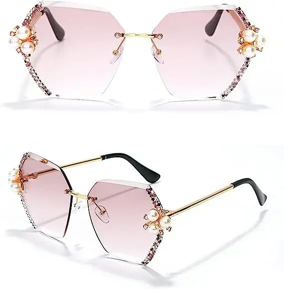 Export Quality Luxury Designer Hip Hop Diamond Sunglasses For Women Available at Wholesale Price for Export from India