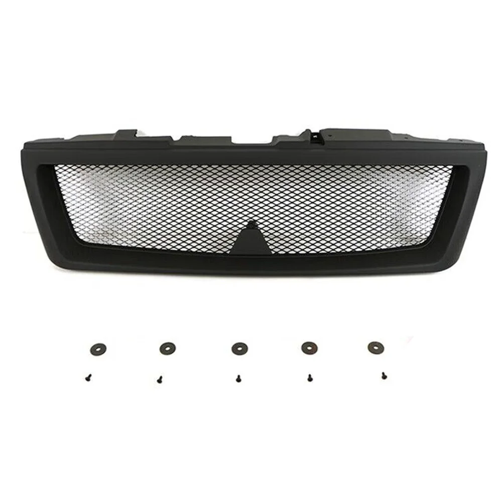 Front Grille Cover Car Racing Grills Mesh Mask With Letter Grill Modified Bumper Grilles For Mitsubishi Pajero V73 2004-2016