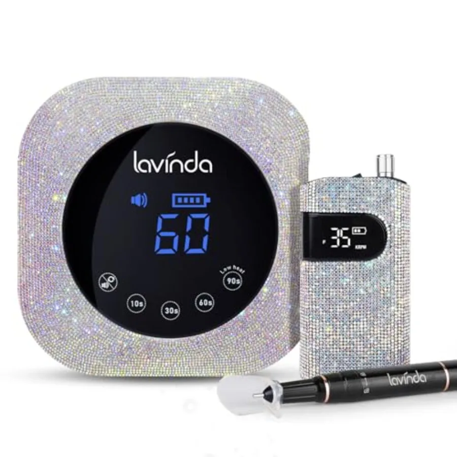 Sparkle Cordl Nail Lamp UV Light for Gel Nails and Electric Nail Drill Nail Efile for Acrylic Gel Nails Salon Home Use