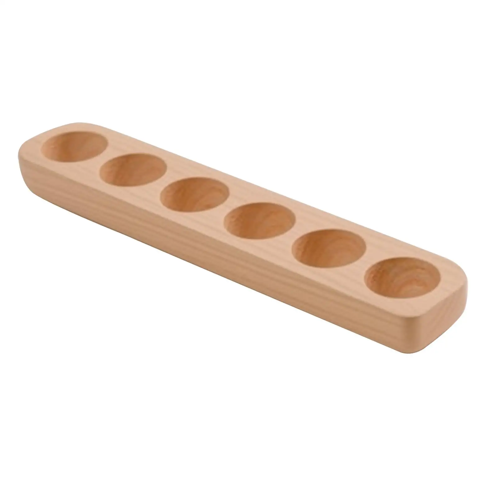 Wooden Egg Holder Egg Tray Decorative Stand Plate Collecting Rack for Restaurant