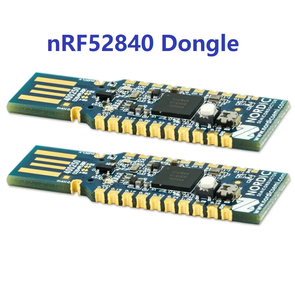 nRF52840 USB Dongle، متوافق مع توصيل nRF لسطح المكتب، بلوتوث 5.4/شبكة/خيط/زيجبي، لوحة تطوير nRF52840