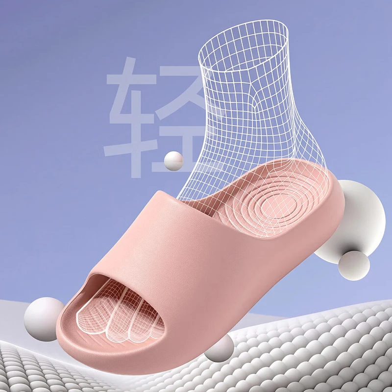 

Lightweight Soft Sole Platform Slippers Women 2026 Indoor Eva Thick Sole Home Slides Woman Non Slip Summer Beach Flip Flops 45