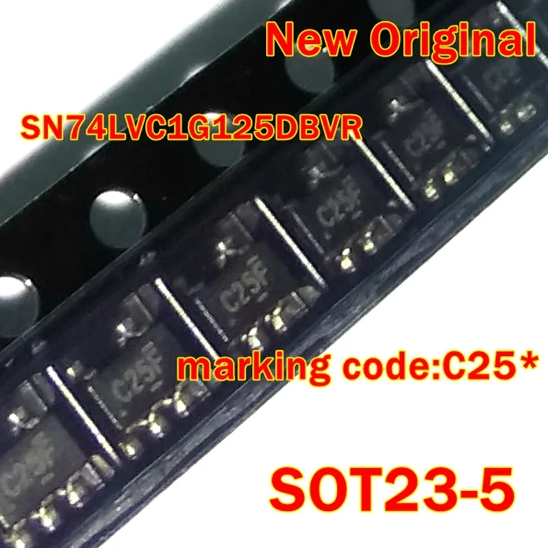 10Pcs to 500Pcs Original Marking Sn74Lvc1G125Dbvr Sot23-5 New Code:C25*